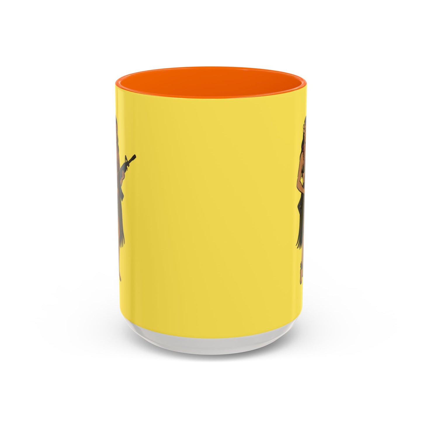Hula Girl Packin' Heat Pineapple Accent Mug by theGreenDragonTavern.shop