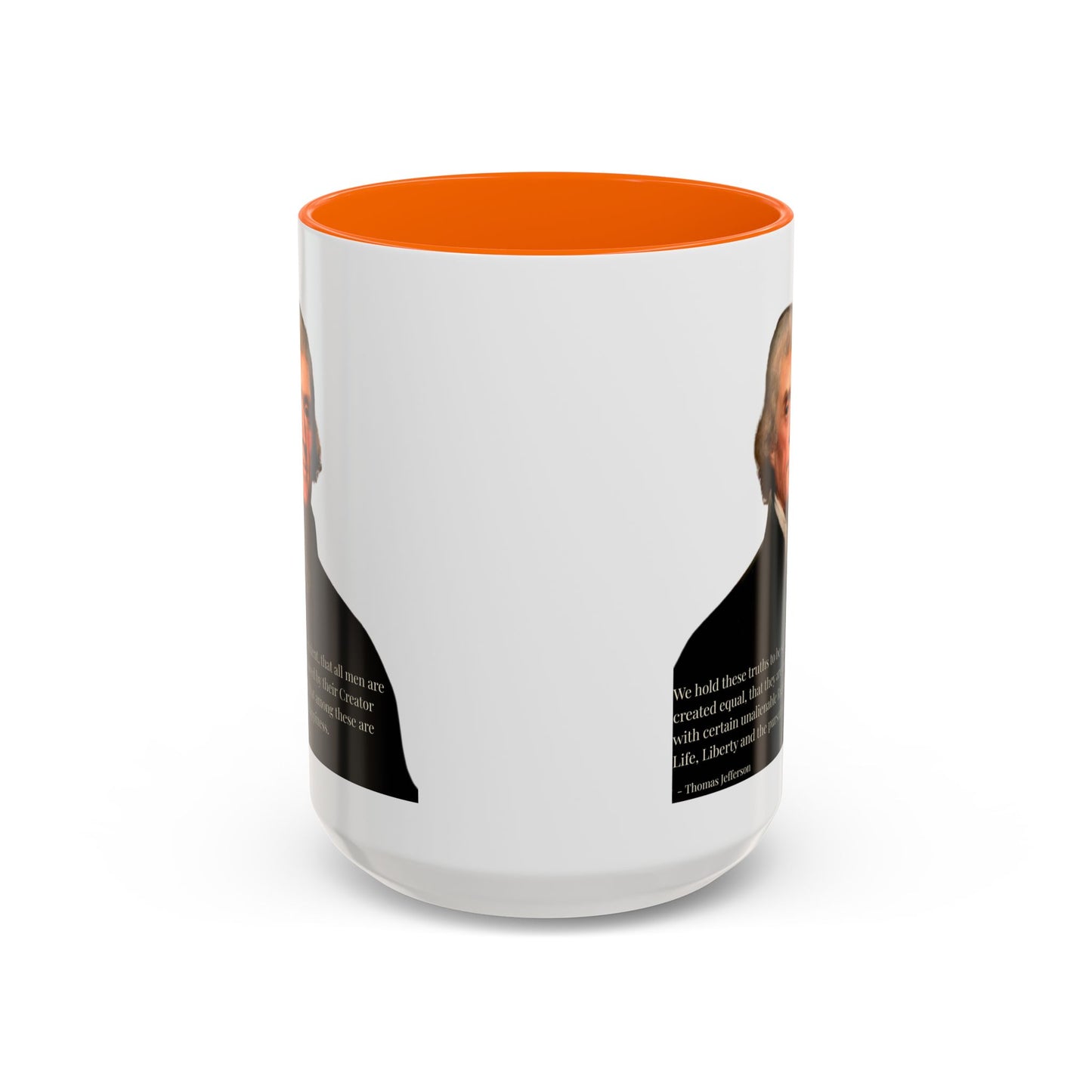 We hold these truths to be self-evident White Accent Mug by theGreenDragonTavern.shop