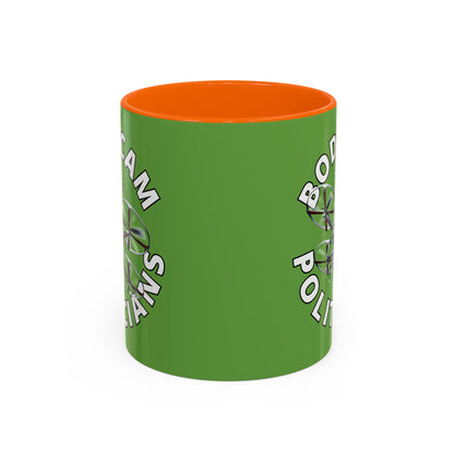 Bodycam the Politicians Drone Green Accent Mug by theGreenDragonTavern.shop