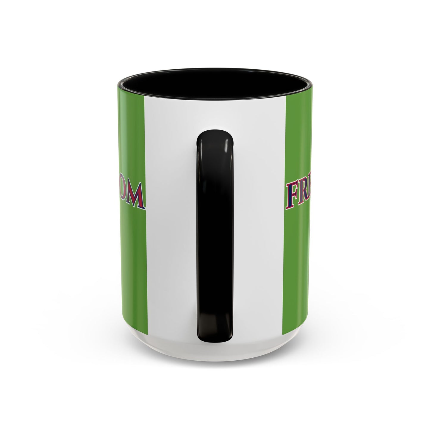 Freedom, Green Accent Mug by theGreenDragonTavern.shop