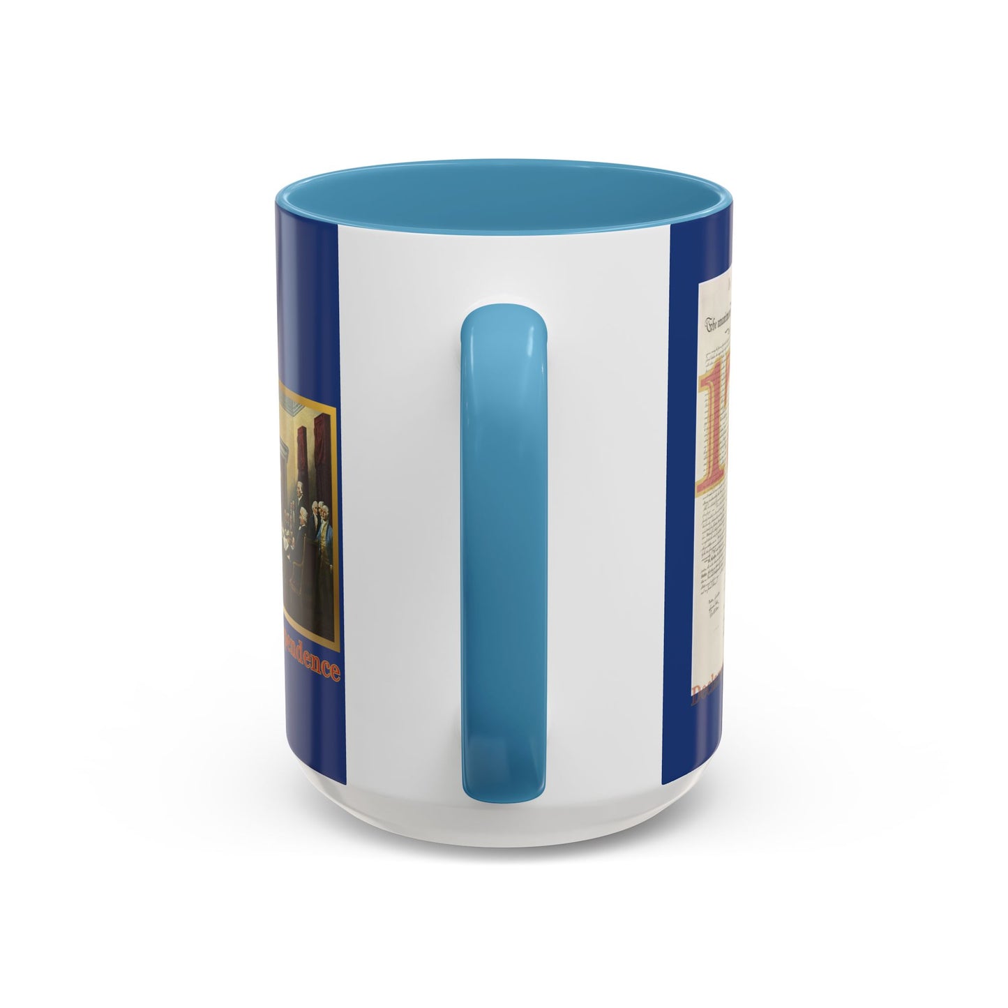 Declaration of Independence Dark Blue Accent Mug by theGreenDragonTavern.shop