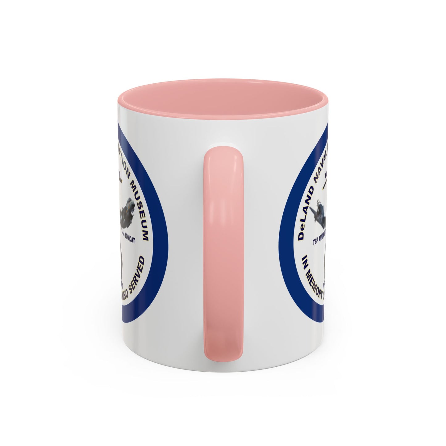 DNASM Student Art Navy Frame White Accent Mug by theGreenDragonTavern.shop