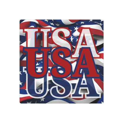 USA! USA! USA Red Center Metal Art Sign by theGreenDragonTavern.shop