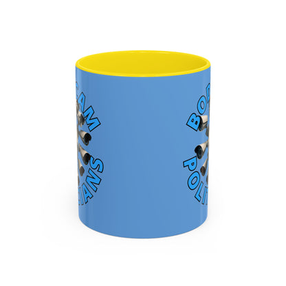 Bodycam the Politicians Cameras Blue Accent Mug by theGreenDragonTavern.shop
