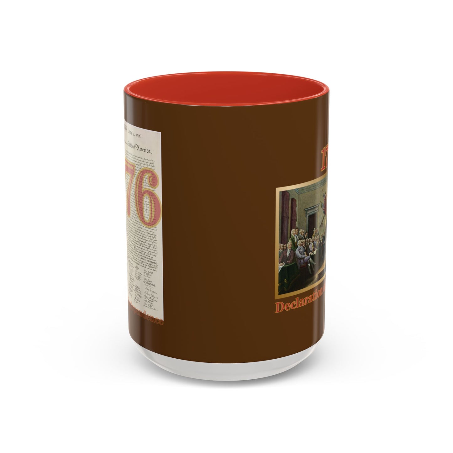 Declaration of Independence Brown Accent Mug by theGreenDragonTavern.shop