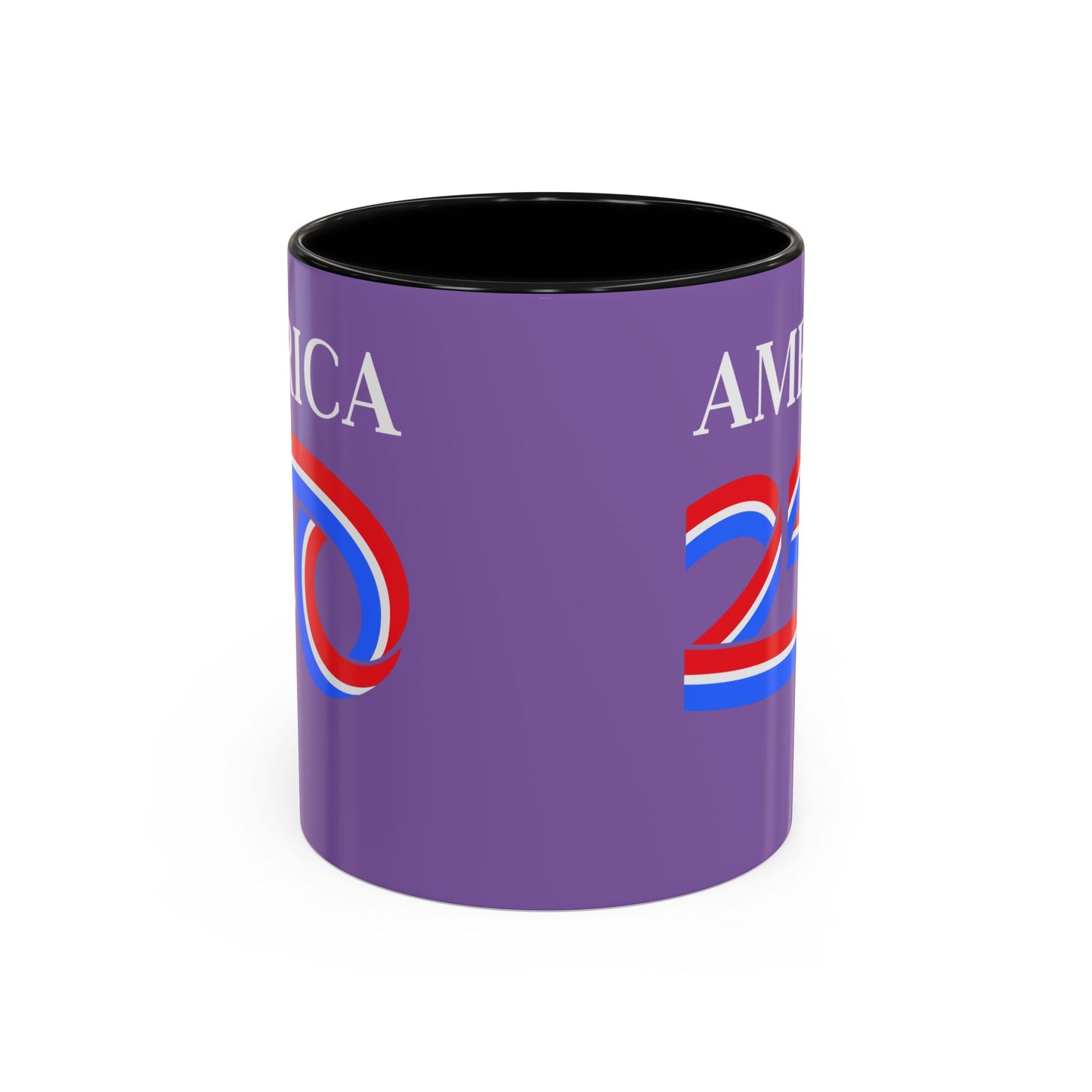 America 250 Light Purple Accent Mug by theGreenDragonTavern.shop