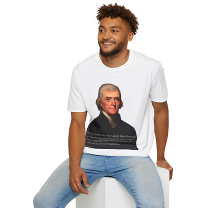 We hold these truths to be self-evident Light colors Unisex T-Shirt by theGreenDragonTavern.shop