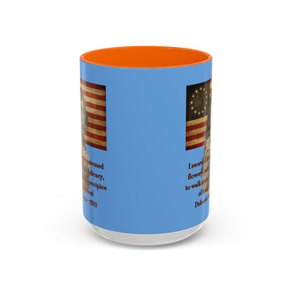 Deborah Sampson, America's Mulan Light Blue Accent Mug by theGreenDragonTavern.shop
