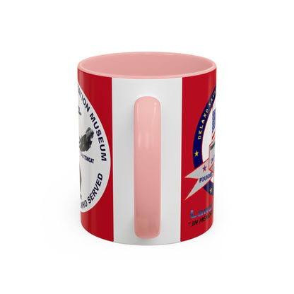 DNASM 2-sided, Founding & Student Art w/WhiteBG Red Accent Mug by theGreenDragonTavern.shop