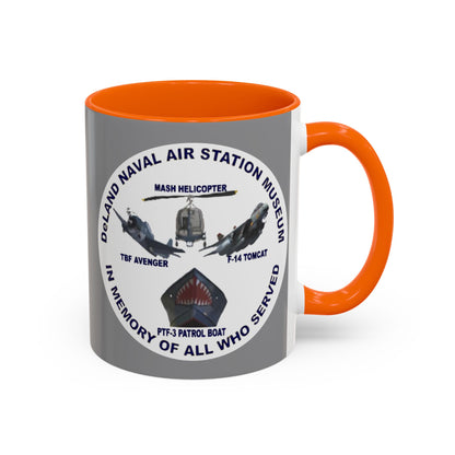 DNASM 2-sided, Founding & Student Art w/WhiteBG Grey Accent Mug by theGreenDragonTavern.shop