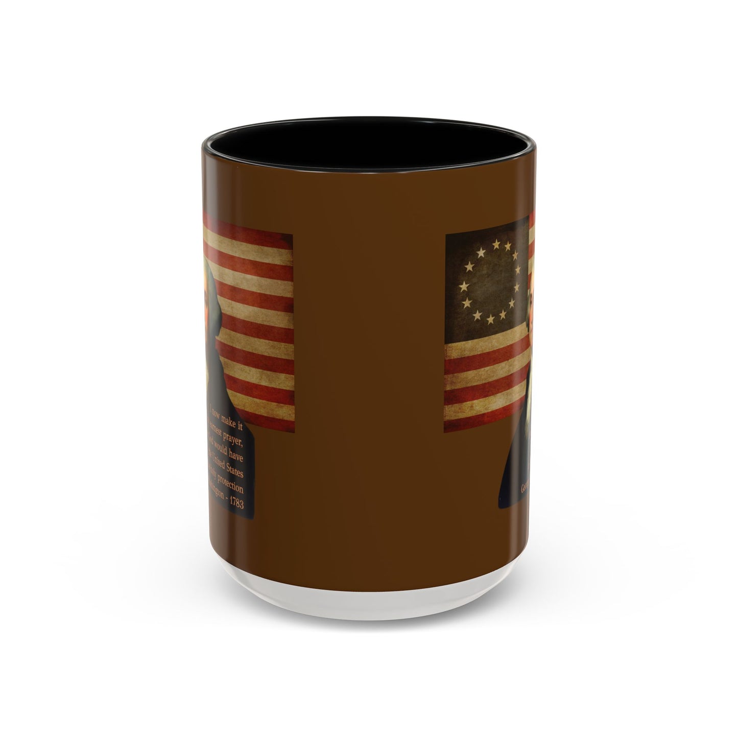 Washington's Earnest Prayer Brown Accent Mug by theGreenDragonTavern.shop