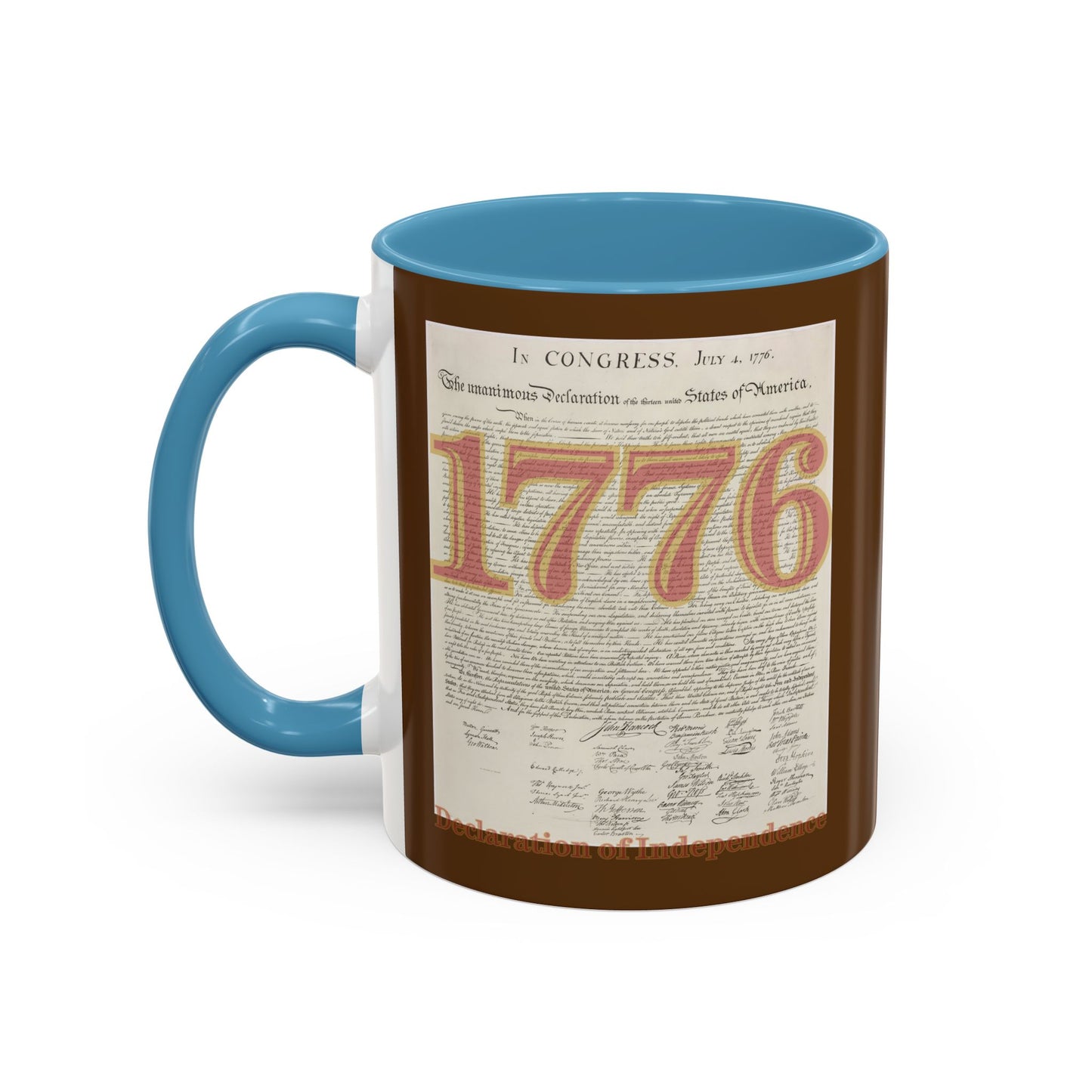Declaration of Independence Brown Accent Mug by theGreenDragonTavern.shop