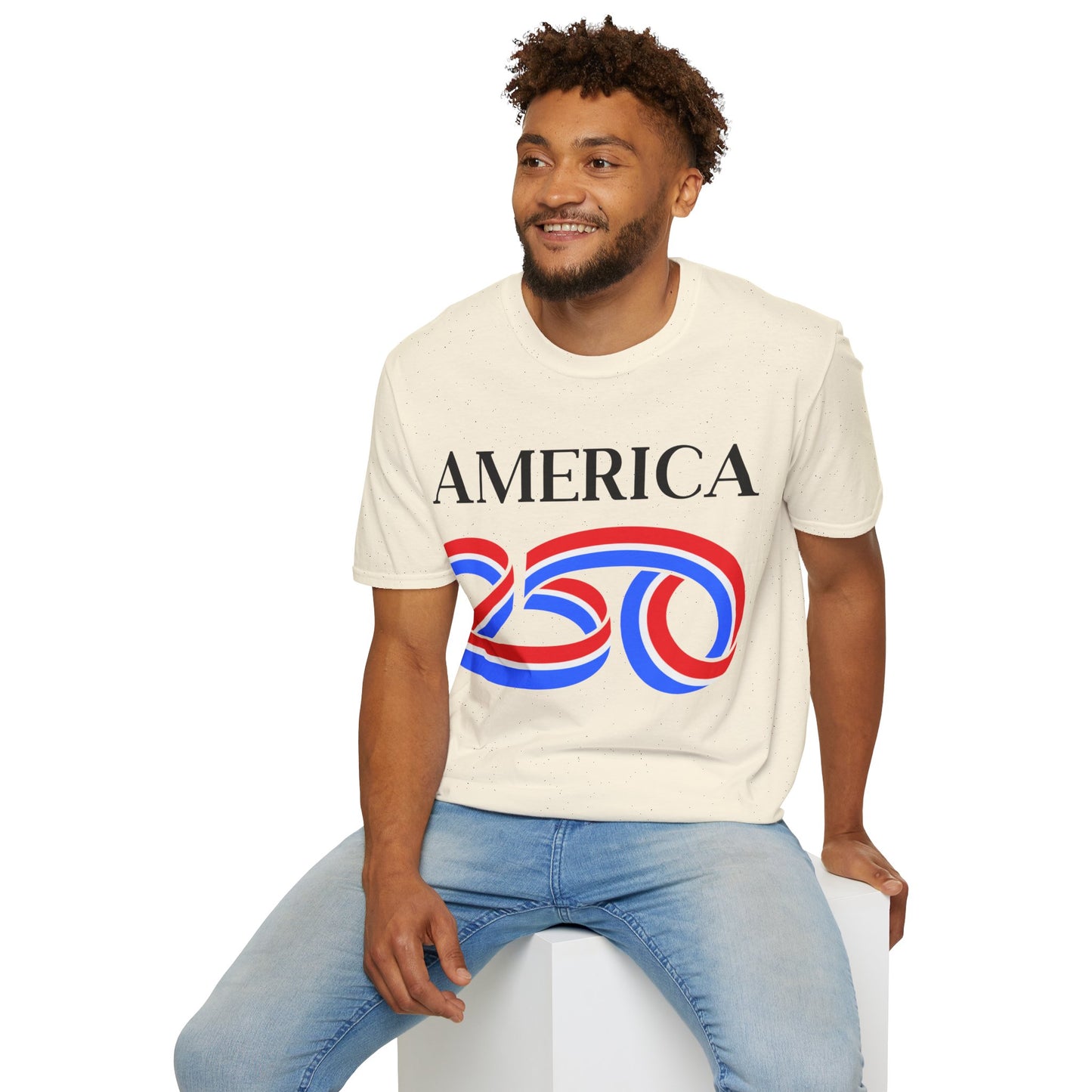 America 250 Black font, Light colors, Unisex T-Shirt by theGreenDragonTavern.shop