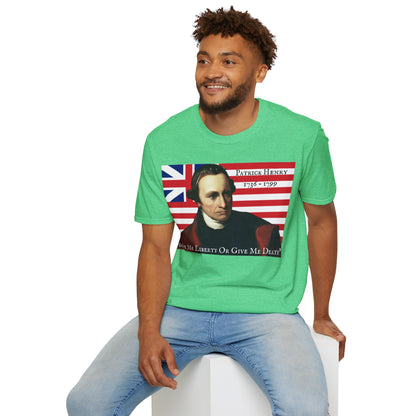 Patrick Henry Dark colors Unisex T-Shirt by theGreenDragonTavern.shop