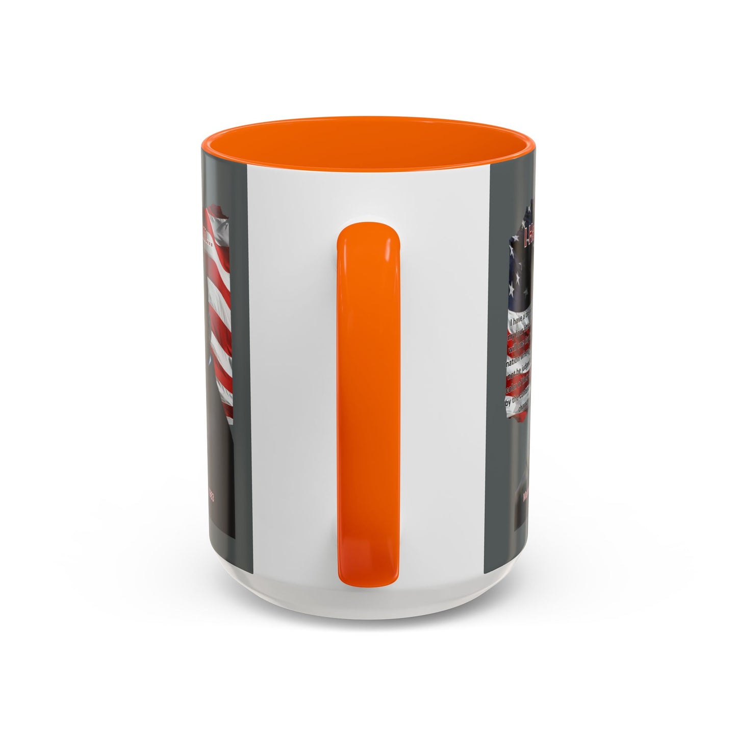 "I Have a Dream" MLKJr Grey Accent Mug by theGreenDragonTavern.shop