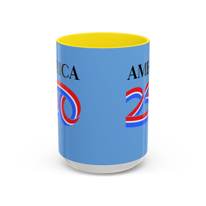 America 250 Light Blue Accent Mug by theGreenDragonTavern.shop