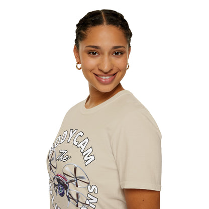 Bodycam the Politicians Drone Light colors Unisex T-Shirt by theGreenDragonTavern.shop
