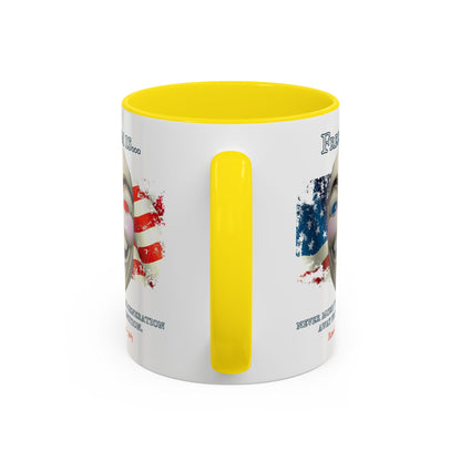 Ronald Reagan Freedom Vendetta White Accent Mug by theGreenDragonTavern.shop