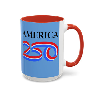 America 250 Light Blue Accent Mug by theGreenDragonTavern.shop