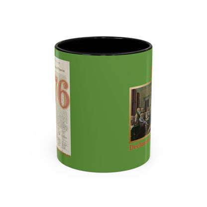 Declaration of Independence Green Accent Mug by theGreenDragonTavern.shop