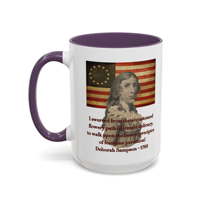 Deborah Sampson, America's Mulan White Accent Mug by theGreenDragonTavern.shop