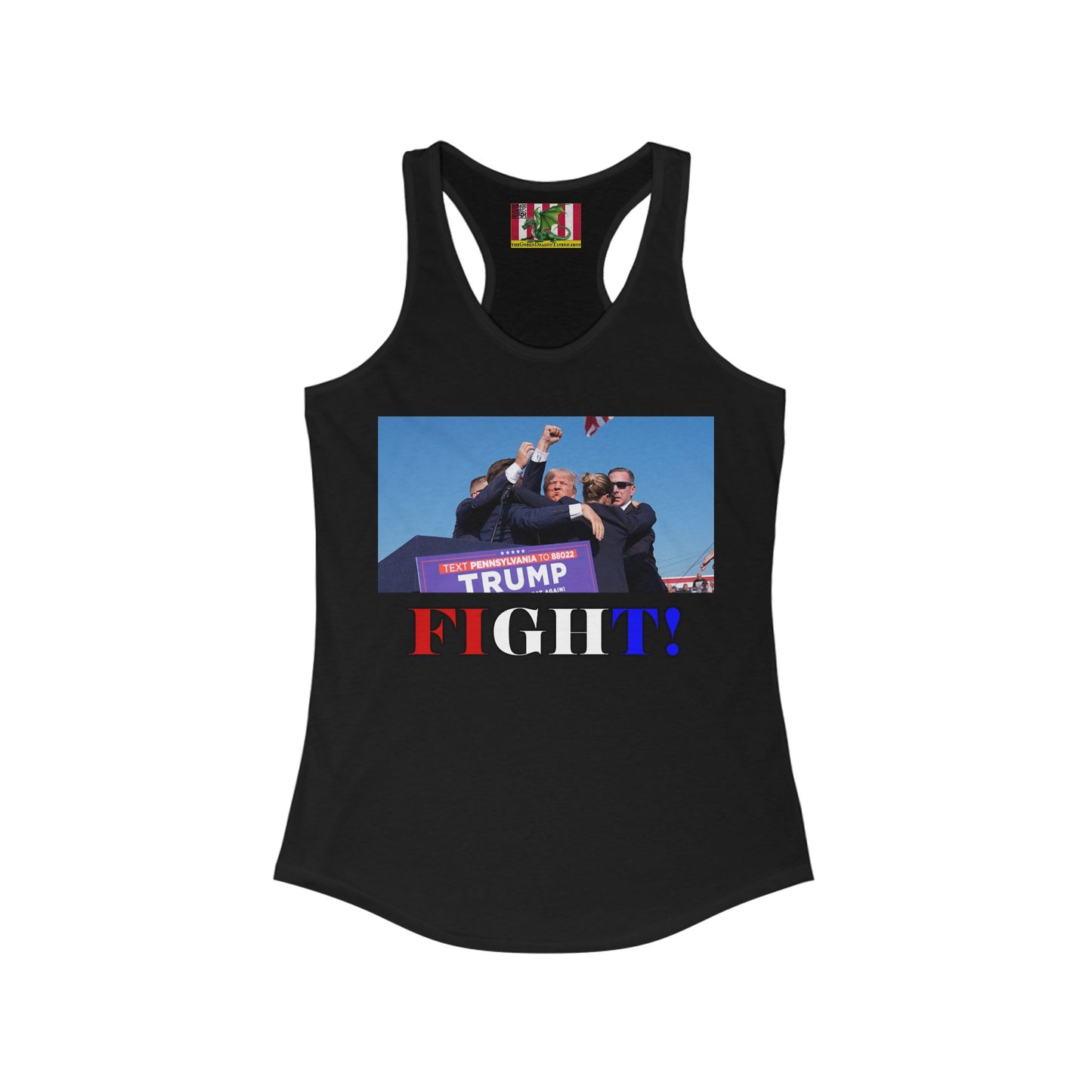 Fight! Women's Racerback Tank Top by theGreenDragonTavern.shop