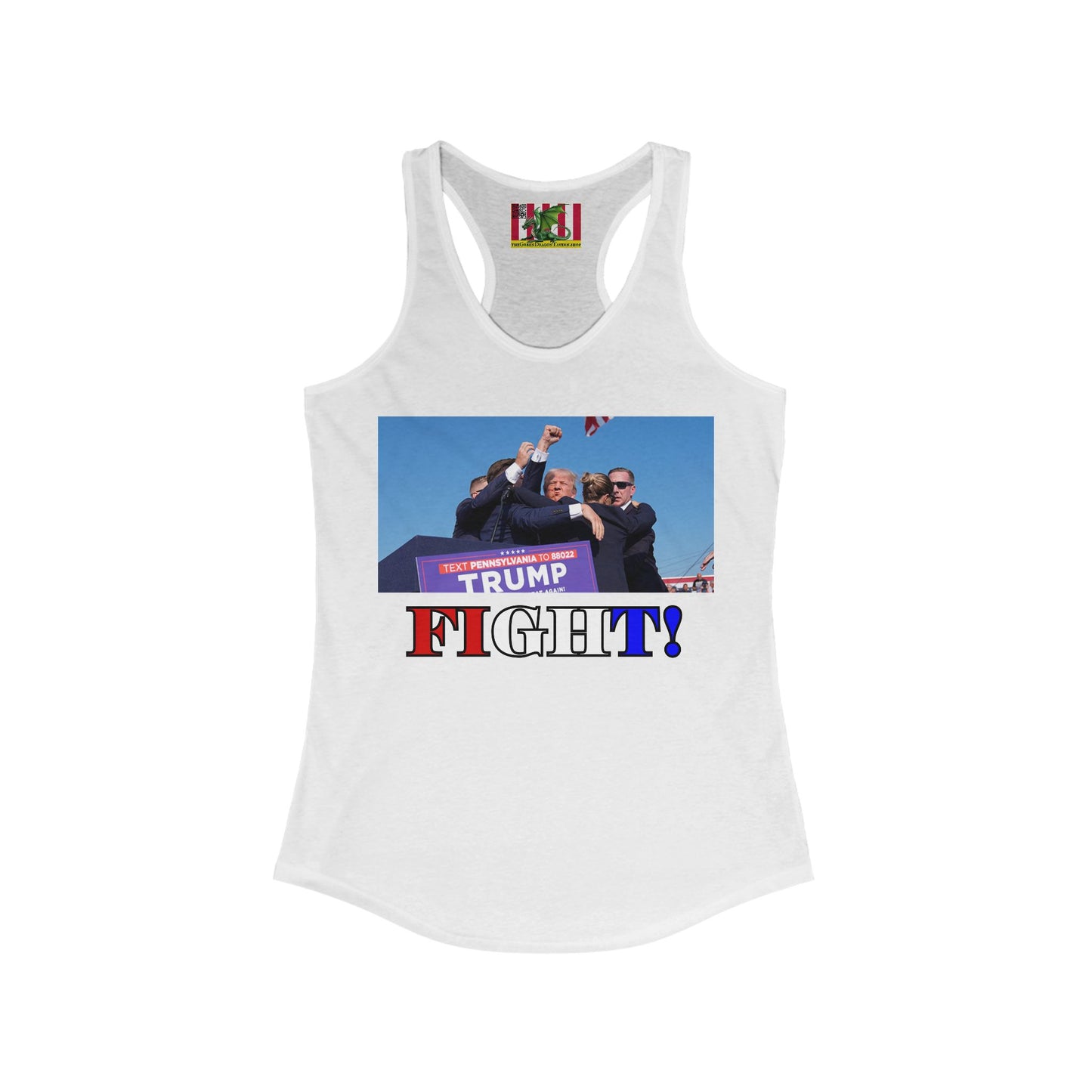 Fight! Women's Racerback Tank Top by theGreenDragonTavern.shop