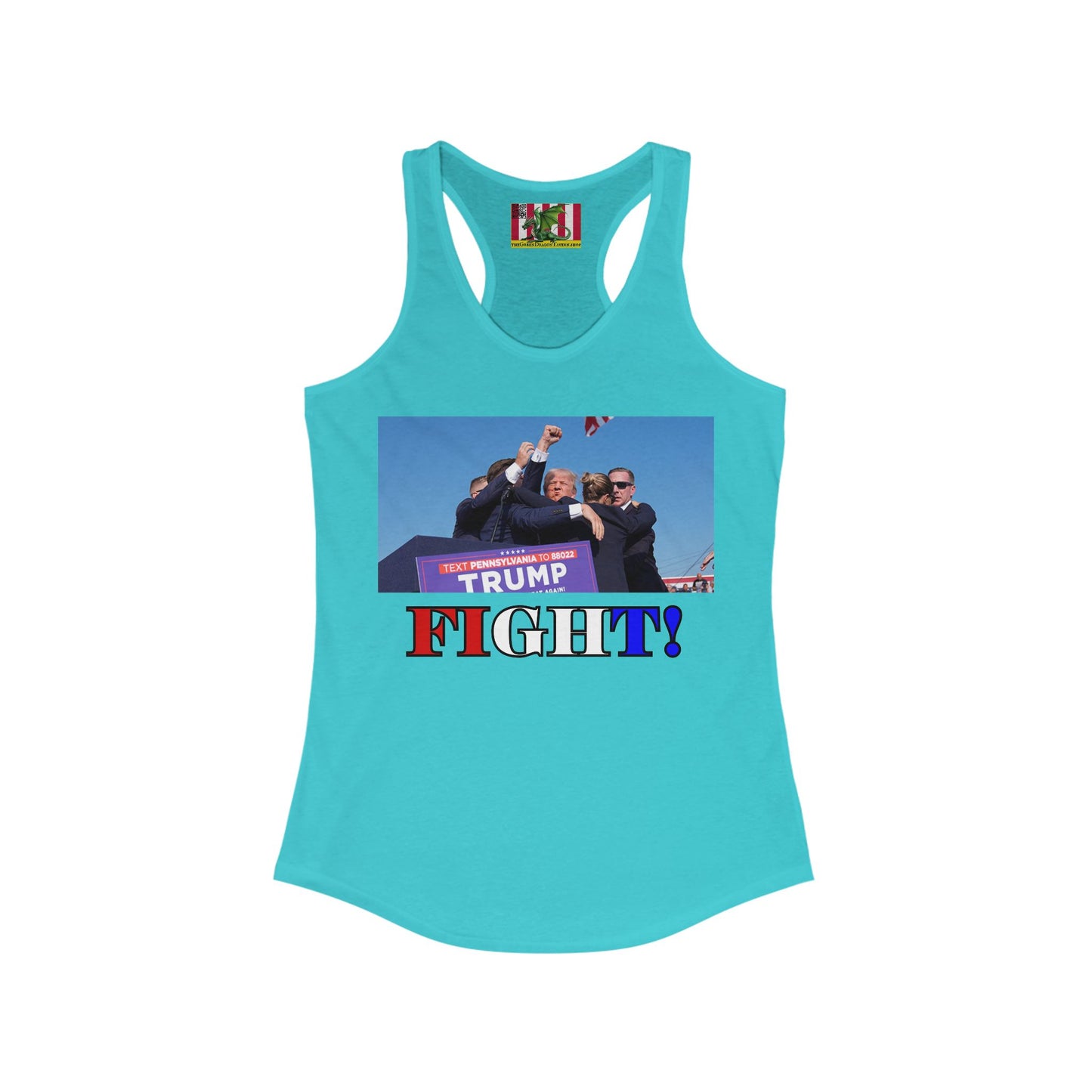 Fight! Women's Racerback Tank Top by theGreenDragonTavern.shop