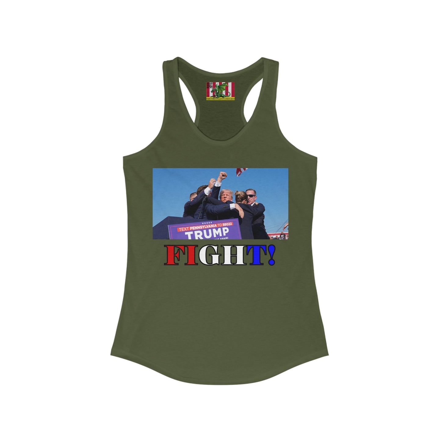 Fight! Women's Racerback Tank Top by theGreenDragonTavern.shop