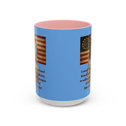 Deborah Sampson, America's Mulan Light Blue Accent Mug by theGreenDragonTavern.shop