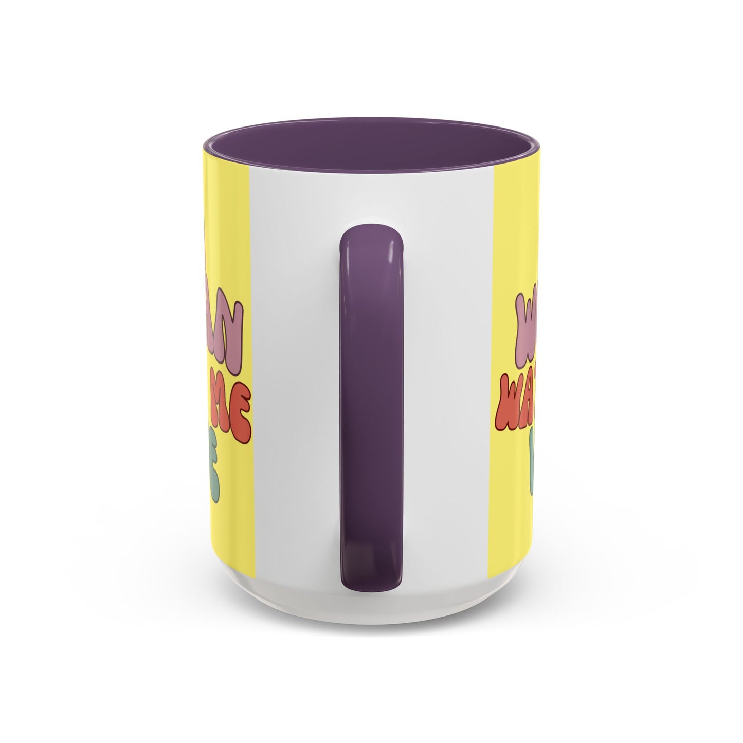 I Am Woman Watch Me Vote Yellow Accent Mug by theGreenDragonTavern.shop