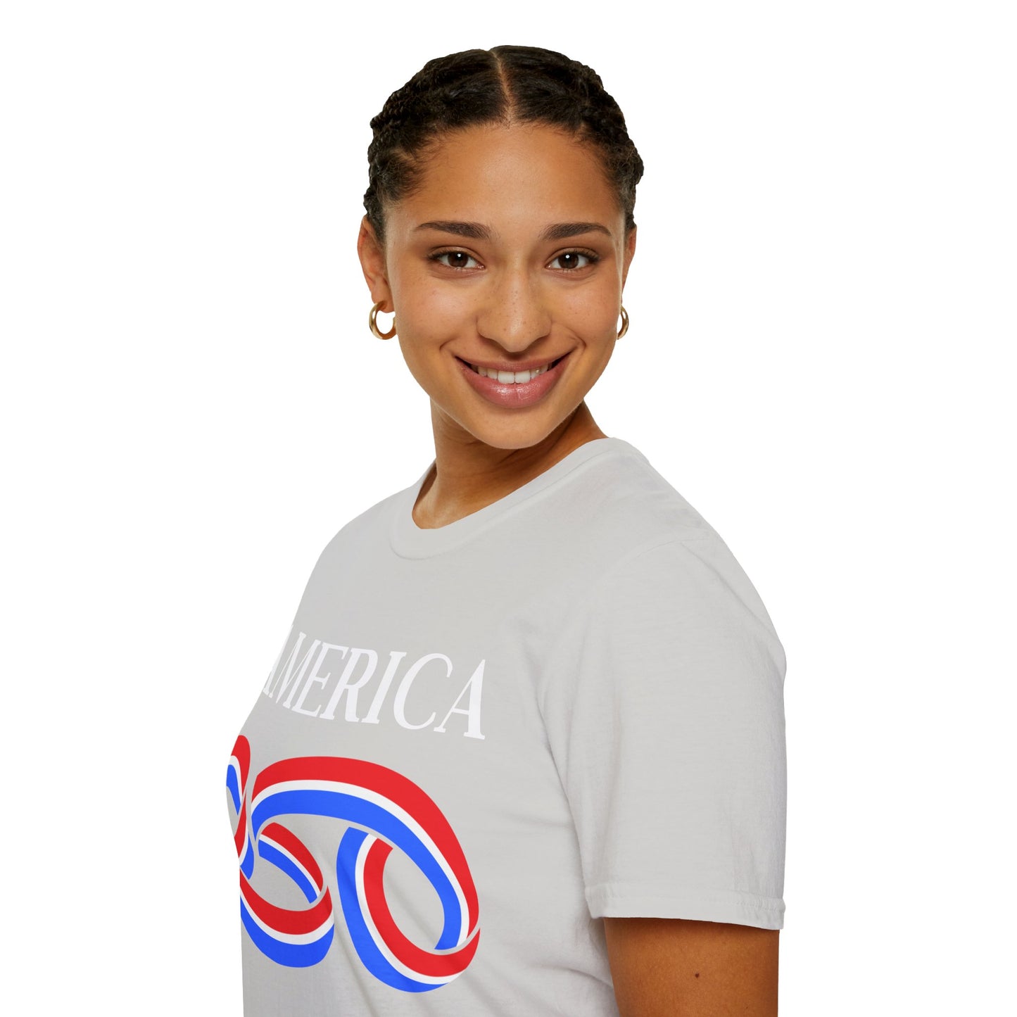 America 250 White font, Light colors, Unisex T-Shirt by theGreenDragonTavern.shop