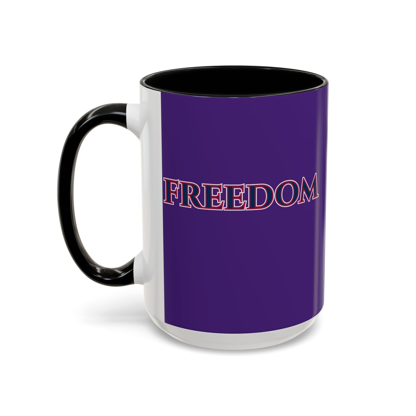 Freedom, Dark Purple Accent Mug by theGreenDragonTavern.shop