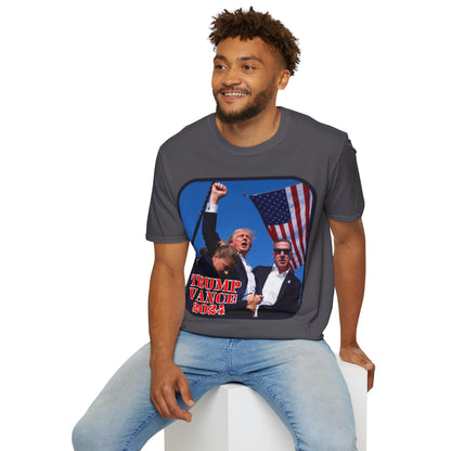 Trump and Vance 2024 Dark colors Unisex T-Shirt by theGreenDragonTavern.shop