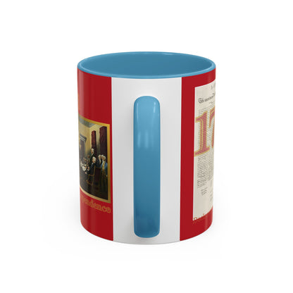 Declaration of Independence Red Accent Mug by theGreenDragonTavern.shop