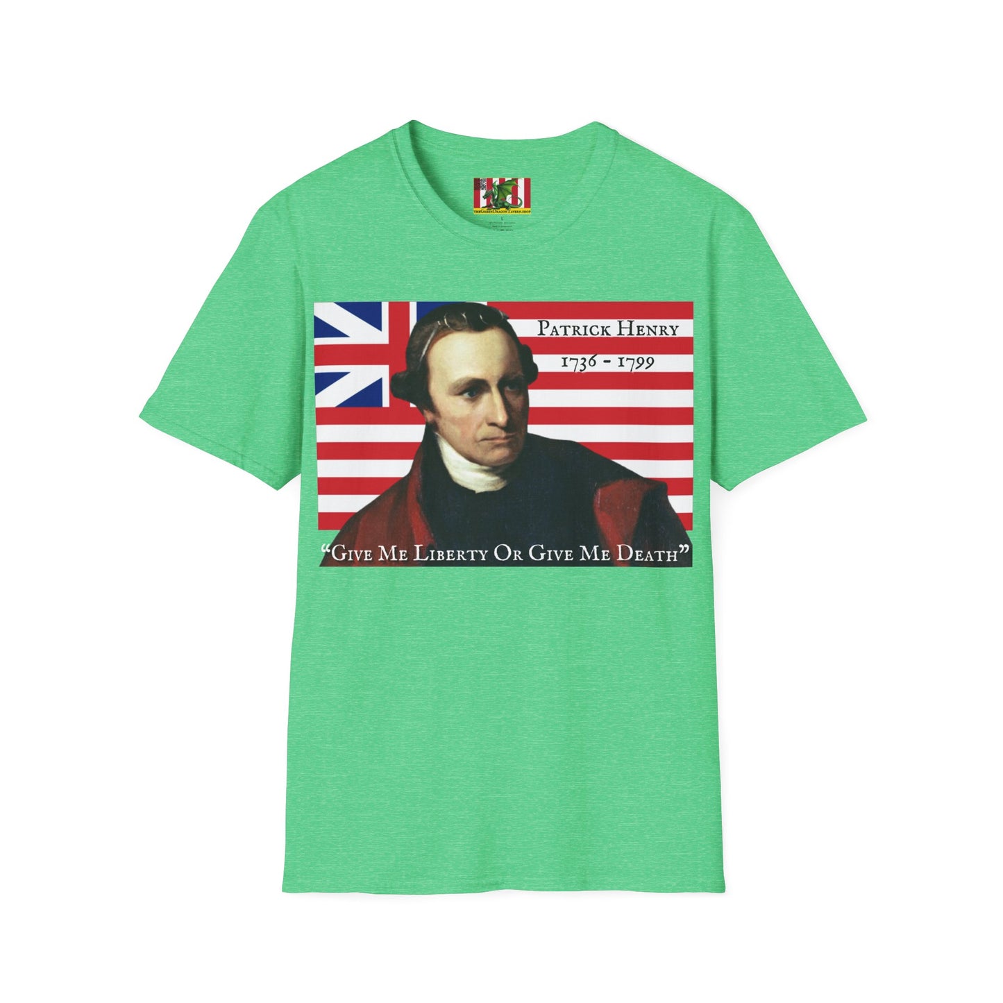 Patrick Henry Dark colors Unisex T-Shirt by theGreenDragonTavern.shop
