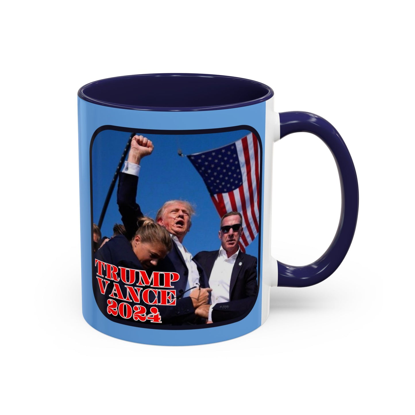 Trump and Vance 2024 Accent Mug by theGreenDragonTavern.shop