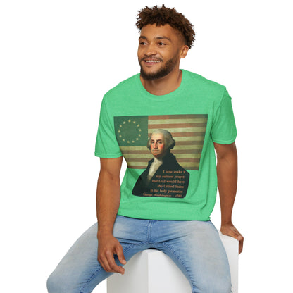 Washington's Earnest Prayer Dark colors Unisex T-Shirt by theGreenDragonTavern.shop