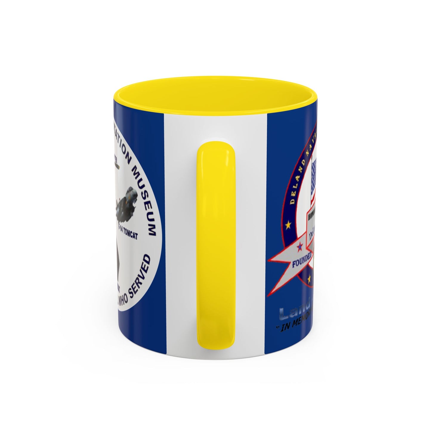 DNASM 2-sided, Founding & Student Art w/WhiteBG Dark Blue Accent Mug by theGreenDragonTavern.shop