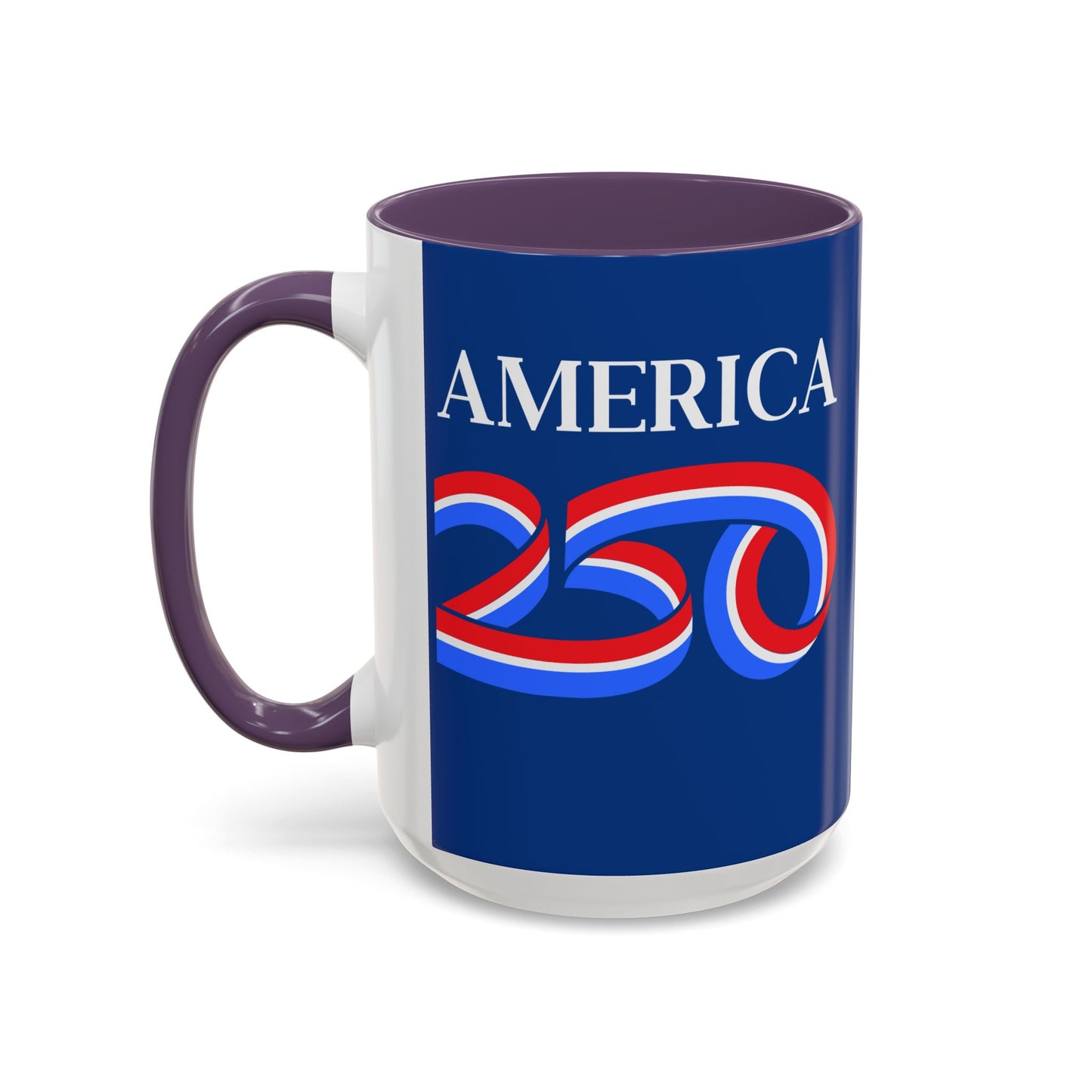 America 250 Dark Blue Accent Mug by theGreenDragonTavern.shop