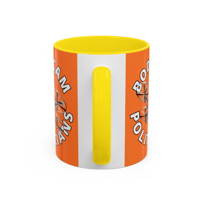 Bodycam the Politicians Drone Orange Accent Mug by theGreenDragonTavern.shop