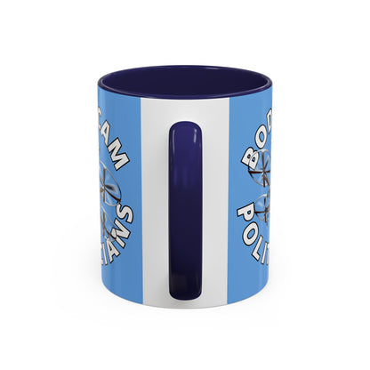 Bodycam the Politicians Drone Light Blue Accent Mug by theGreenDragonTavern.shop