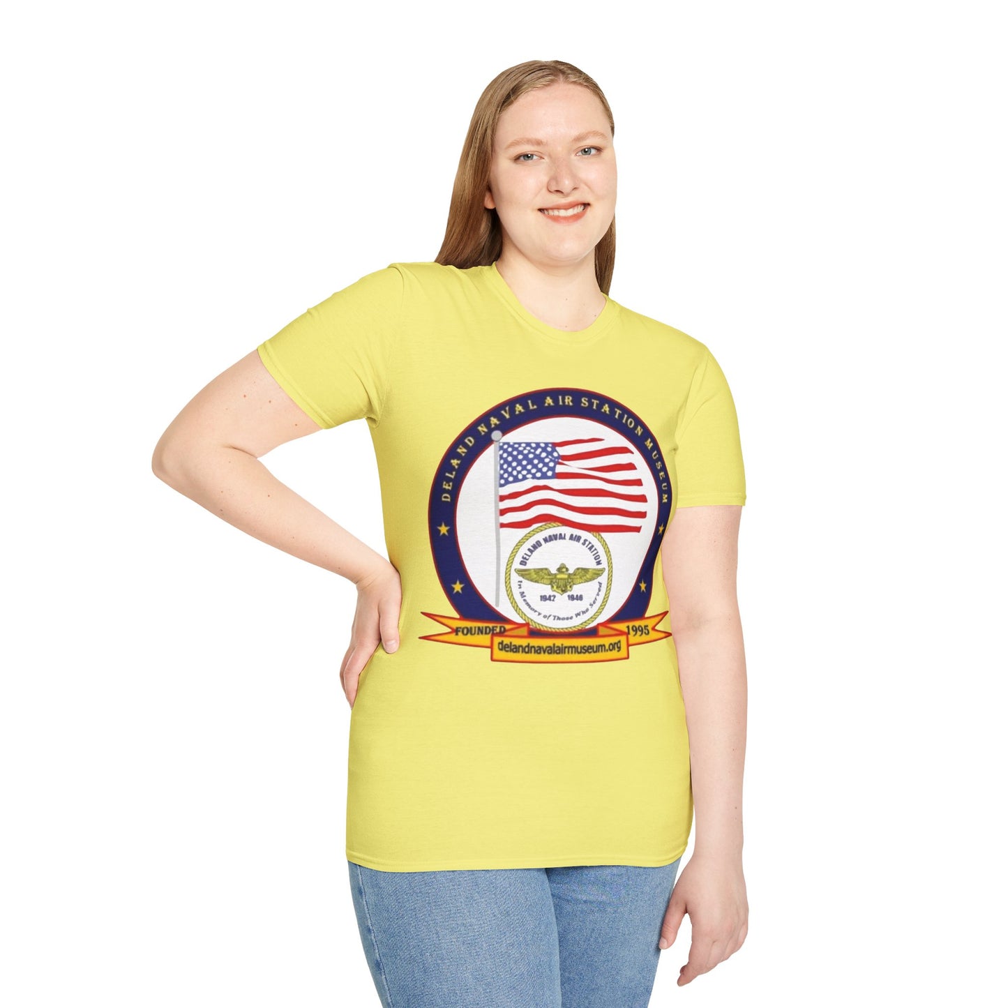 DeLand Naval Air Station Museum Lighter Colors Unisex T-Shirt by theGreenDragonTavern.shop