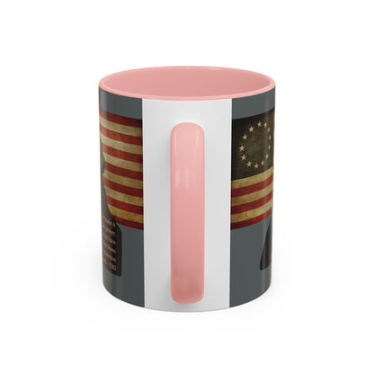 Washington's Earnest Prayer Grey Accent Mug by theGreenDragonTavern.shop