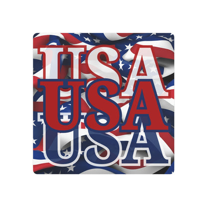 USA! USA! USA Red Center Metal Art Sign by theGreenDragonTavern.shop