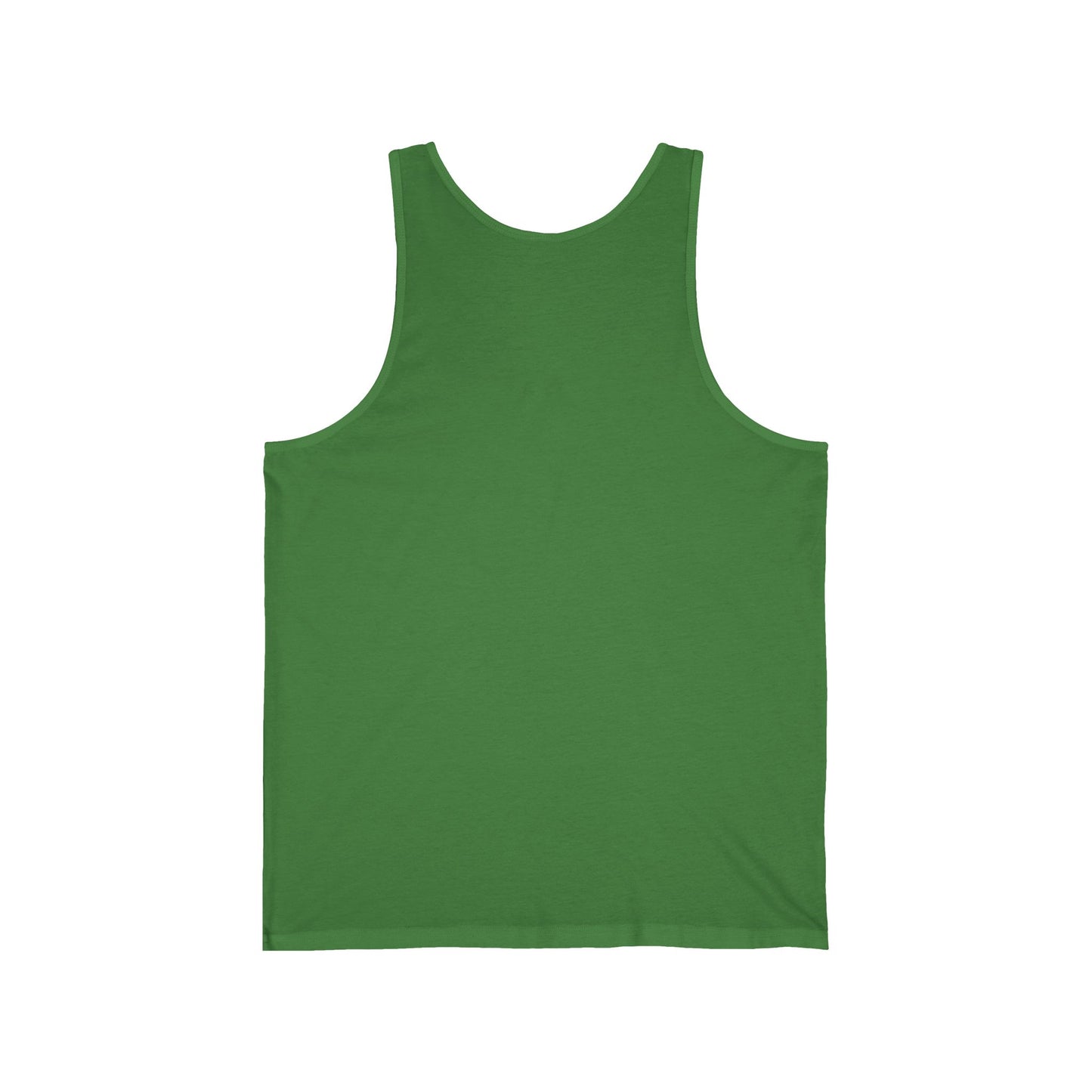Hula Girl Packin' Heat Unisex Jersey Tank Top by theGreenDragonTavern.shop