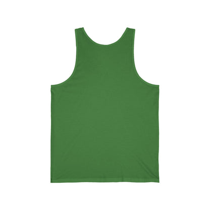 Hula Girl Packin' Heat Unisex Jersey Tank Top by theGreenDragonTavern.shop