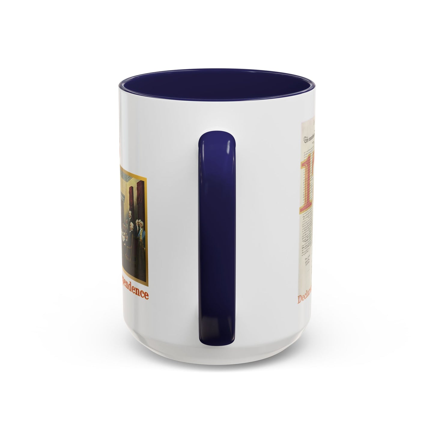 Declaration of Independence White Accent Mug by theGreenDragonTavern.shop