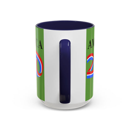 America 250 Green Accent Mug by theGreenDragonTavern.shop
