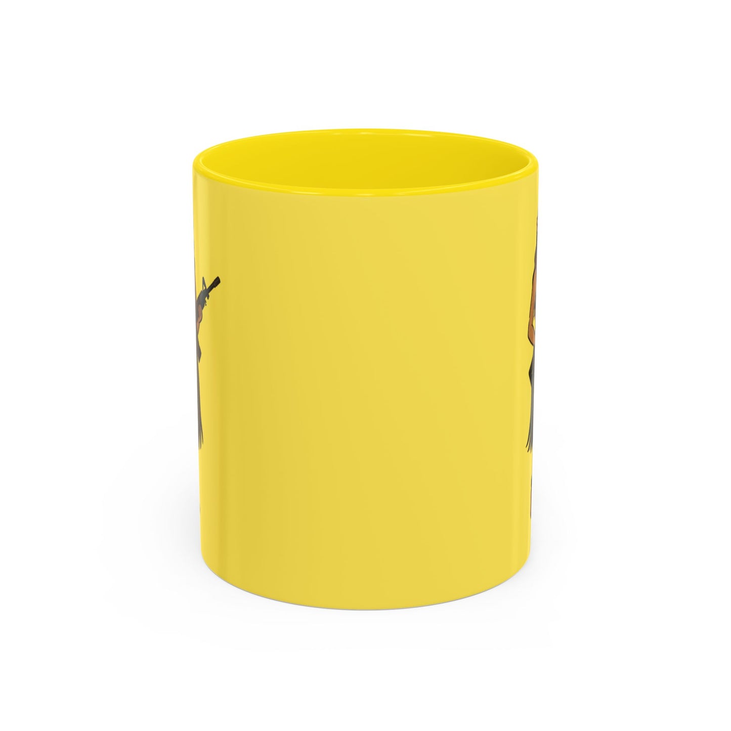 Hula Girl Packin' Heat Pineapple Accent Mug by theGreenDragonTavern.shop